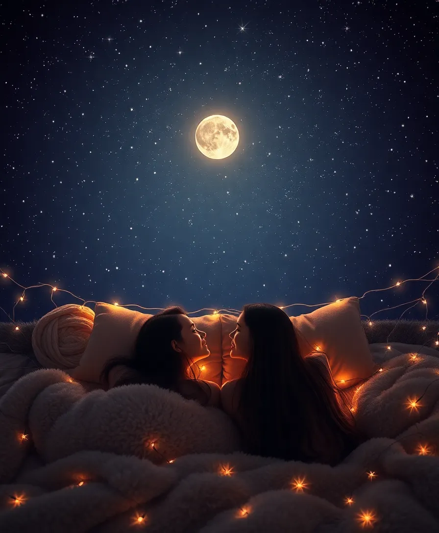 20 Unforgettable Valentine's Day Photo Shoot Ideas That Couples Will Adore (You’ll Love #12!) - 11. Stargazing Night