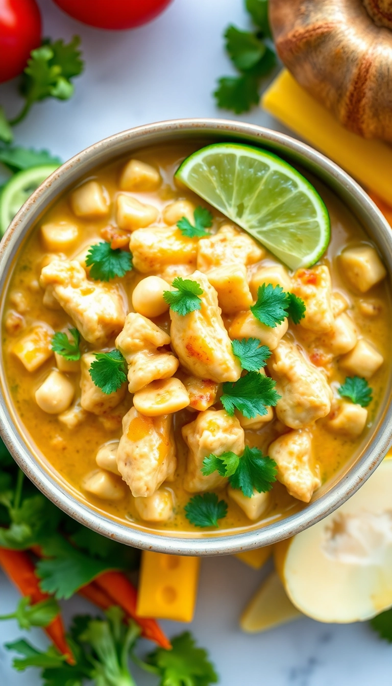 20 Creamy White Chicken Chili Ideas That'll Make Your Taste Buds Dance! - 15. Vegan Creamy White Chicken Chili