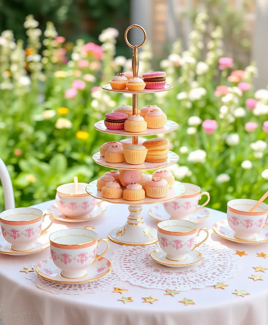 Elegant Pink and Gold Tablescape Designs to Elevate Your Home Decor - 6. Afternoon Tea Delight