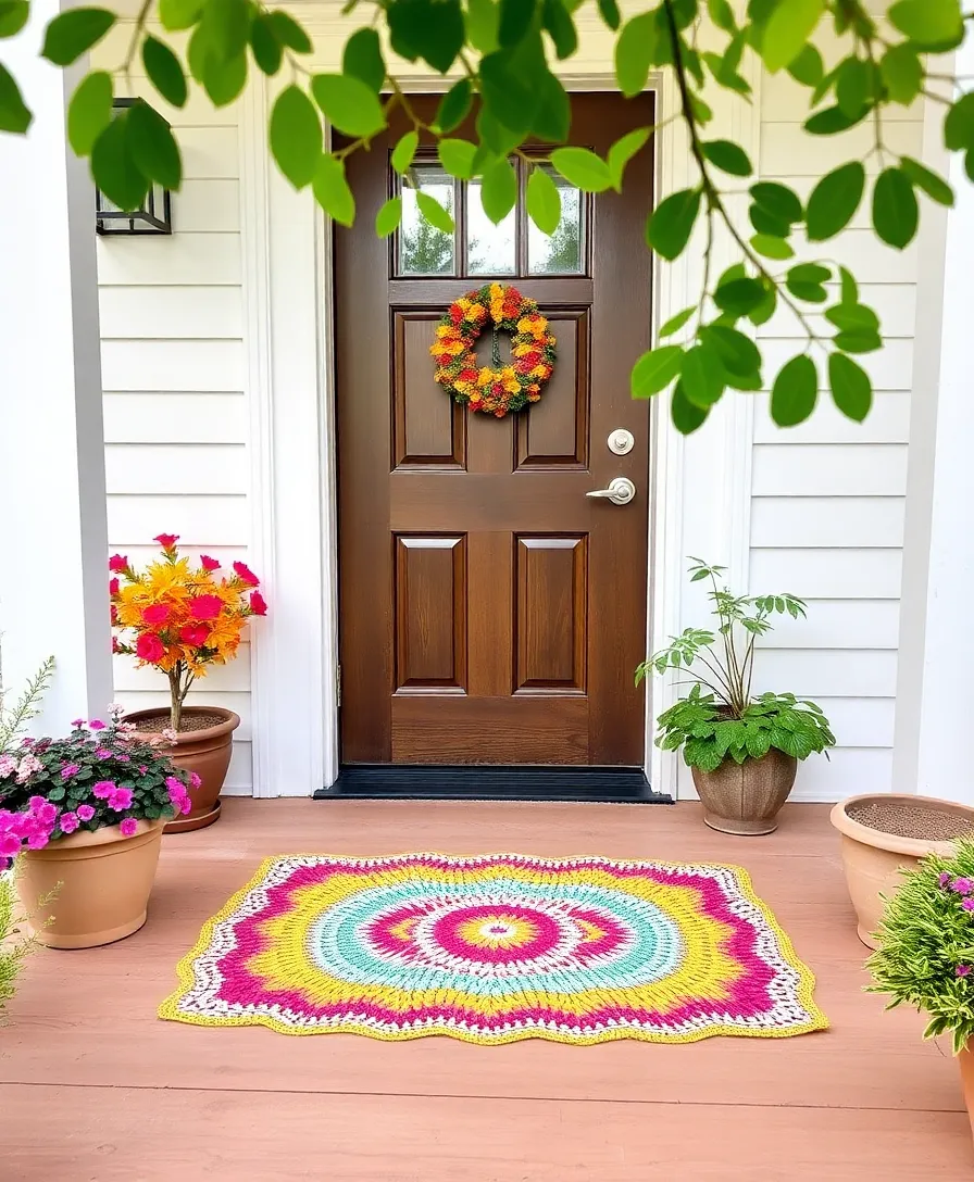 10 DIY Crochet Projects That Will Bring Comfort and Style to Your Home (Get Inspired by #2!) - 10. Crochet Door Mat