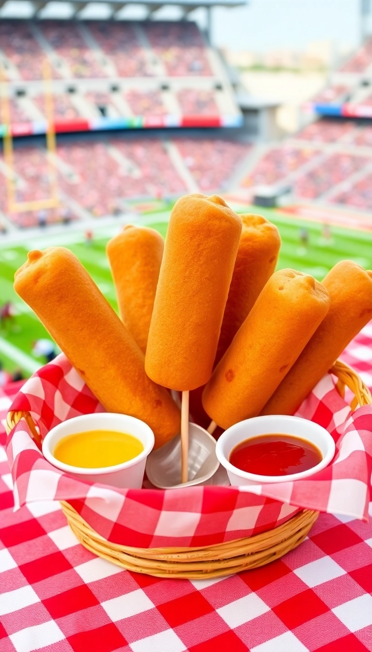 20 Tailgate Food Ideas That Make Game Day Unforgettable (You Won't Believe #7!) - 5. Mini Corn Dogs