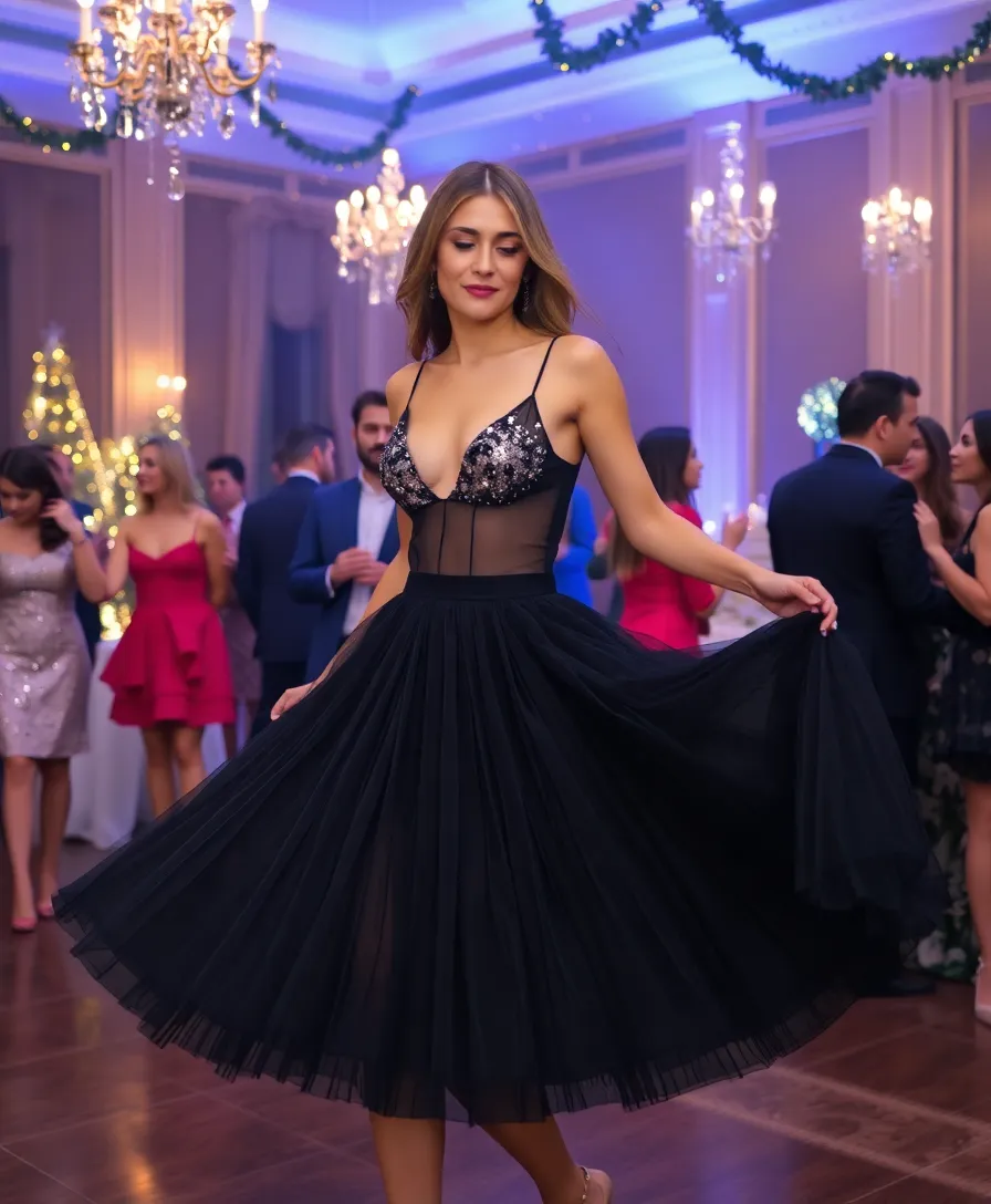 15 Affordable New Year's Eve Outfits That Look Expensive! (Wait Until You See #4!) - 5. Classic Black Tulle Skirt