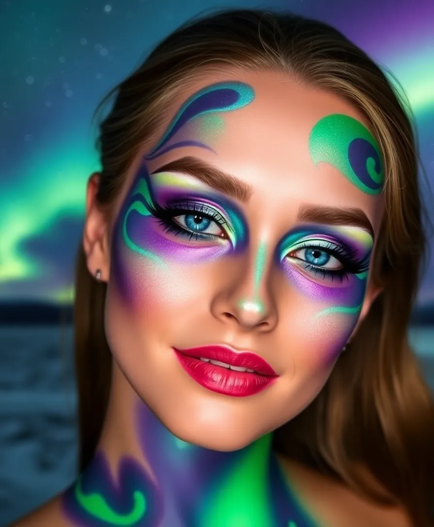 22 Unique Artistic Arcane Makeup Designs (You'll Be Inspired by #16!) - 20. Radiant Aurora