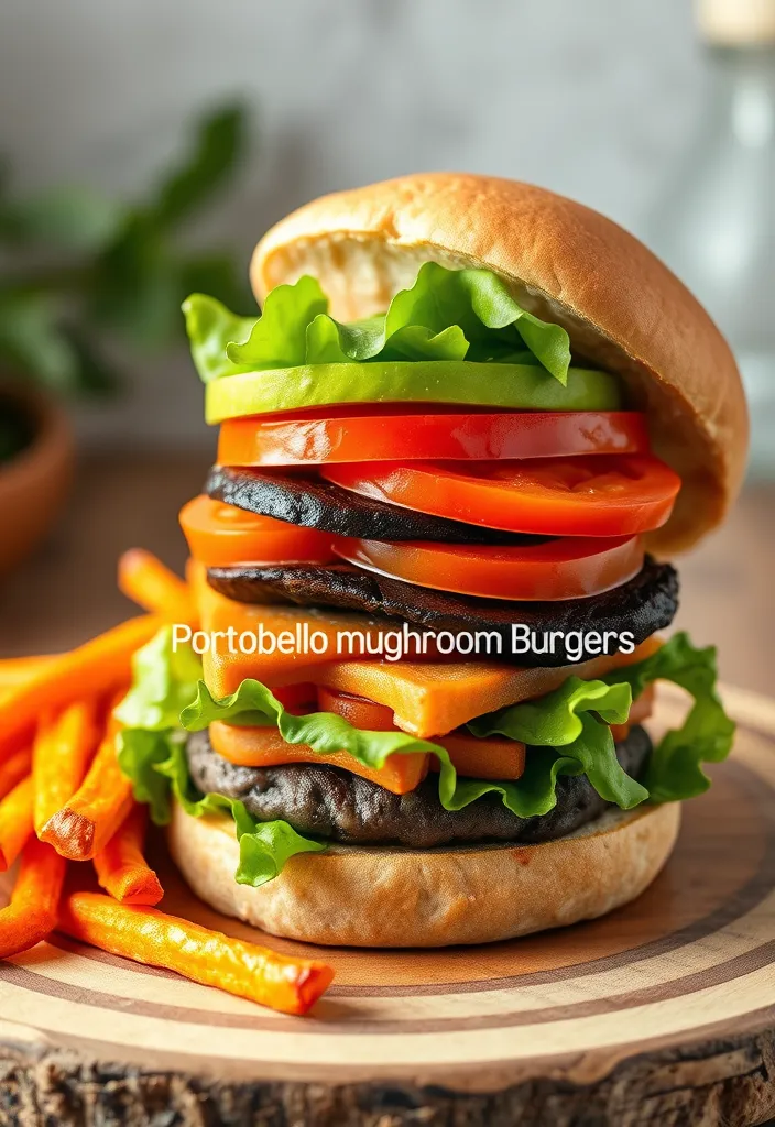 21 Quick and Healthy Meals You Can Make in Under 30 Minutes (Yum!) - 21. Portobello Mushroom Burgers