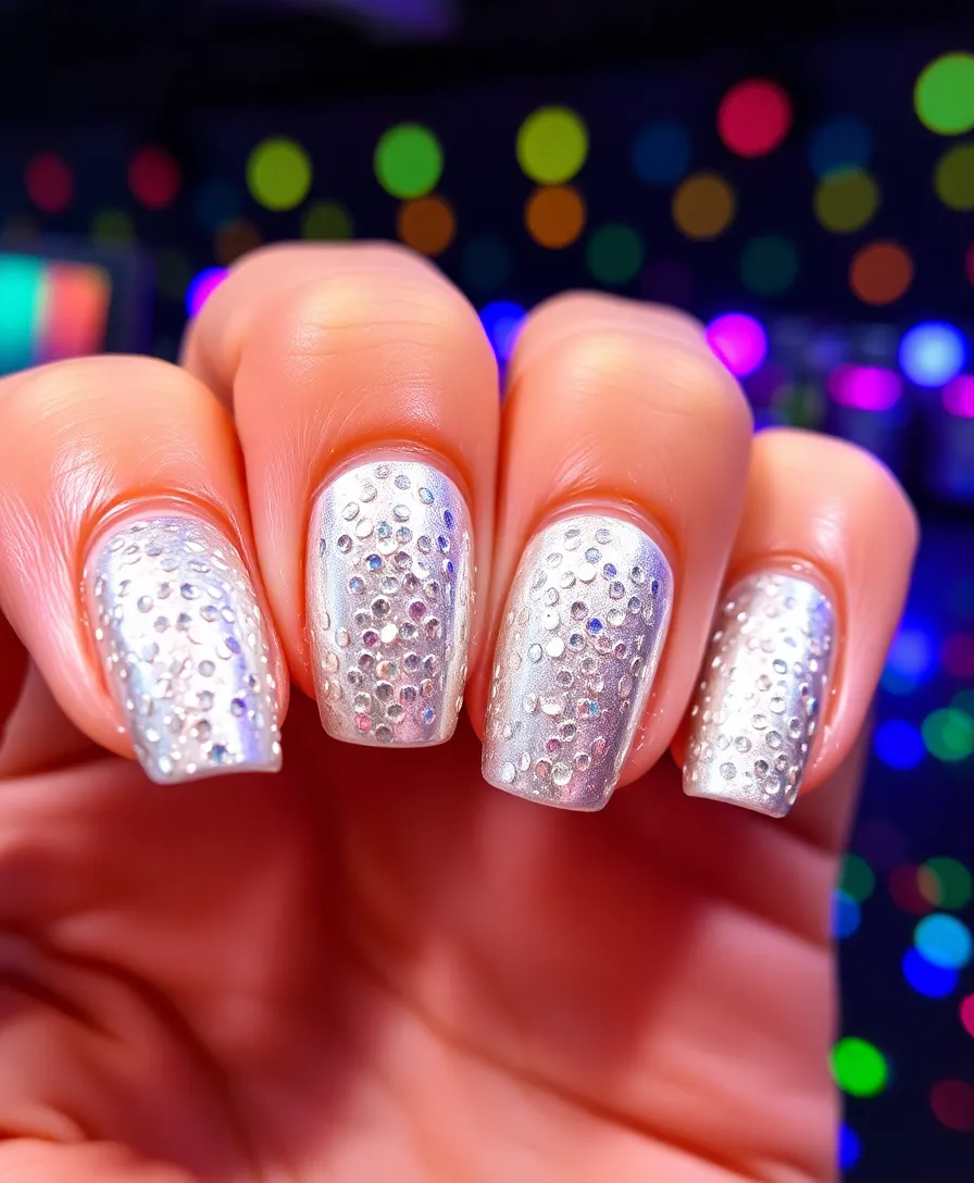 Glitter & Glam: Perfect New Year’s Nails for a Sparkling Start - 9. Dazzling Disco Balls