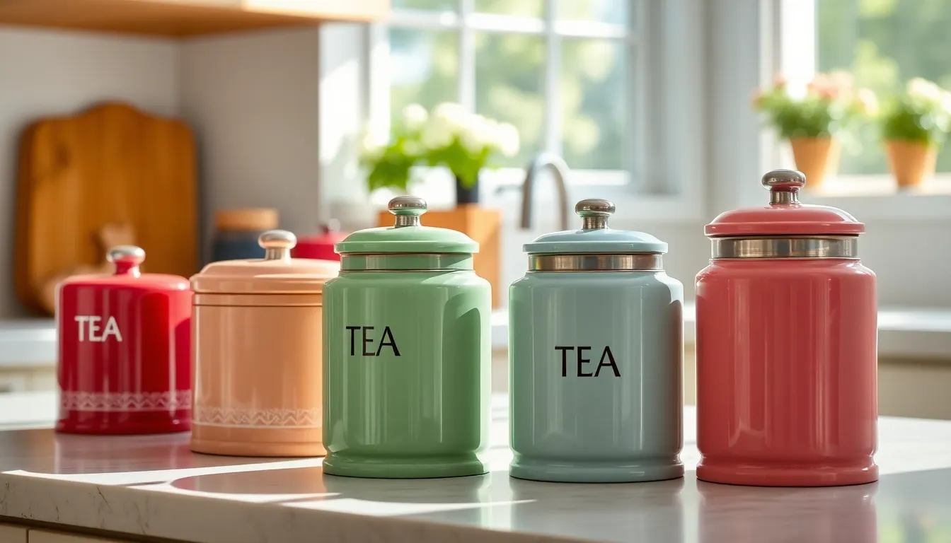 15 Kitchen Organization Hacks That'll Transform Your Space (You'll Love #6!) - 14. Chic Tea and Coffee Canisters