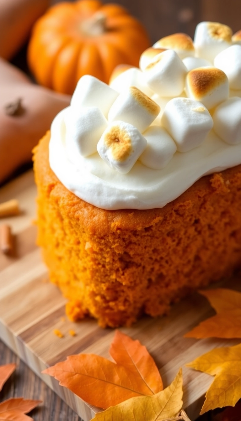 21 Fall-Themed Cake Ideas That'll Make Your Taste Buds Dance! - 5. Sweet Potato Cake