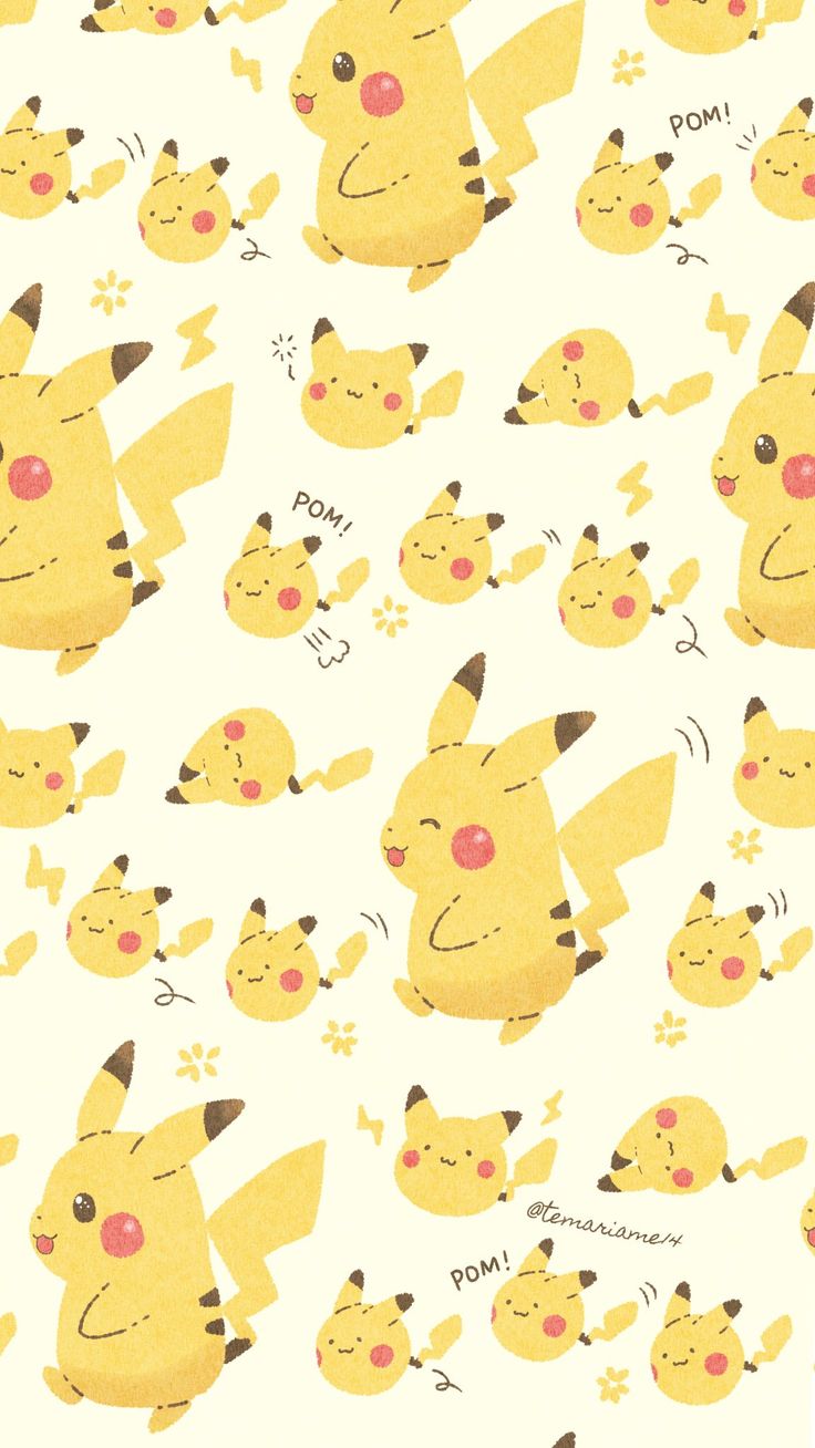 10 Kawaii Pikachu Wallpapers That Will Melt Your Heart (Don’t Miss #3!) - 4. Playful Patterns