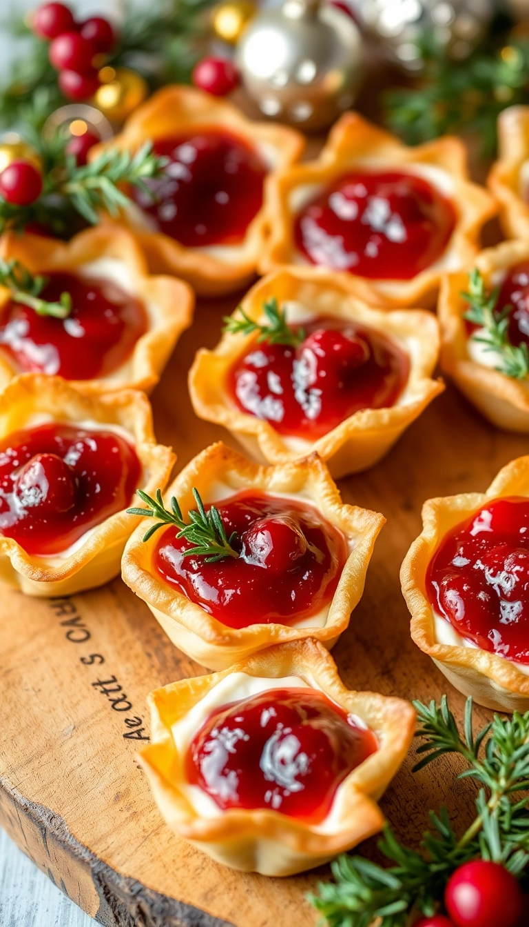 24 Irresistible Christmas Food Ideas for Your Next Holiday Gathering (Wait Until You See #5!) - 5. Cranberry Brie Bites