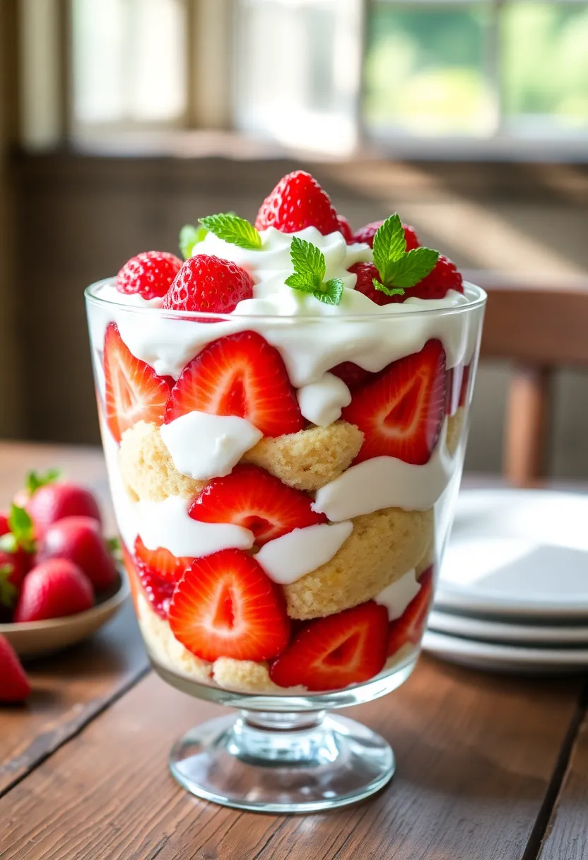 18 Showstopper Delicacy Desserts Perfect for Your Next Celebration (Everyone Will Be Asking for the Recipe!) - 3. Strawberry Shortcake Trifle