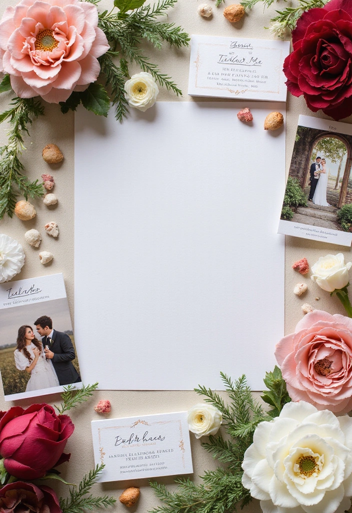 Hochzeitsplanung auf einem Blatt Papier für Notizen