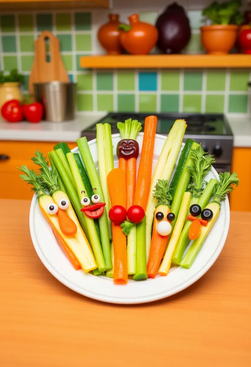 11 Fun and Nutritious Healthy Snacks for Kids (They'll Love #7!) - 2. Veggie Faces