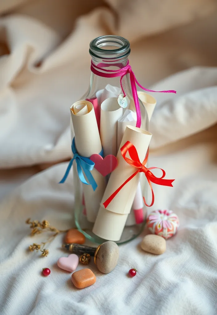 20 DIY Valentine's Day Projects That'll Impress Your Loved One (You’ll Want to Try #5!) - 4. DIY Love Letters in a Bottle