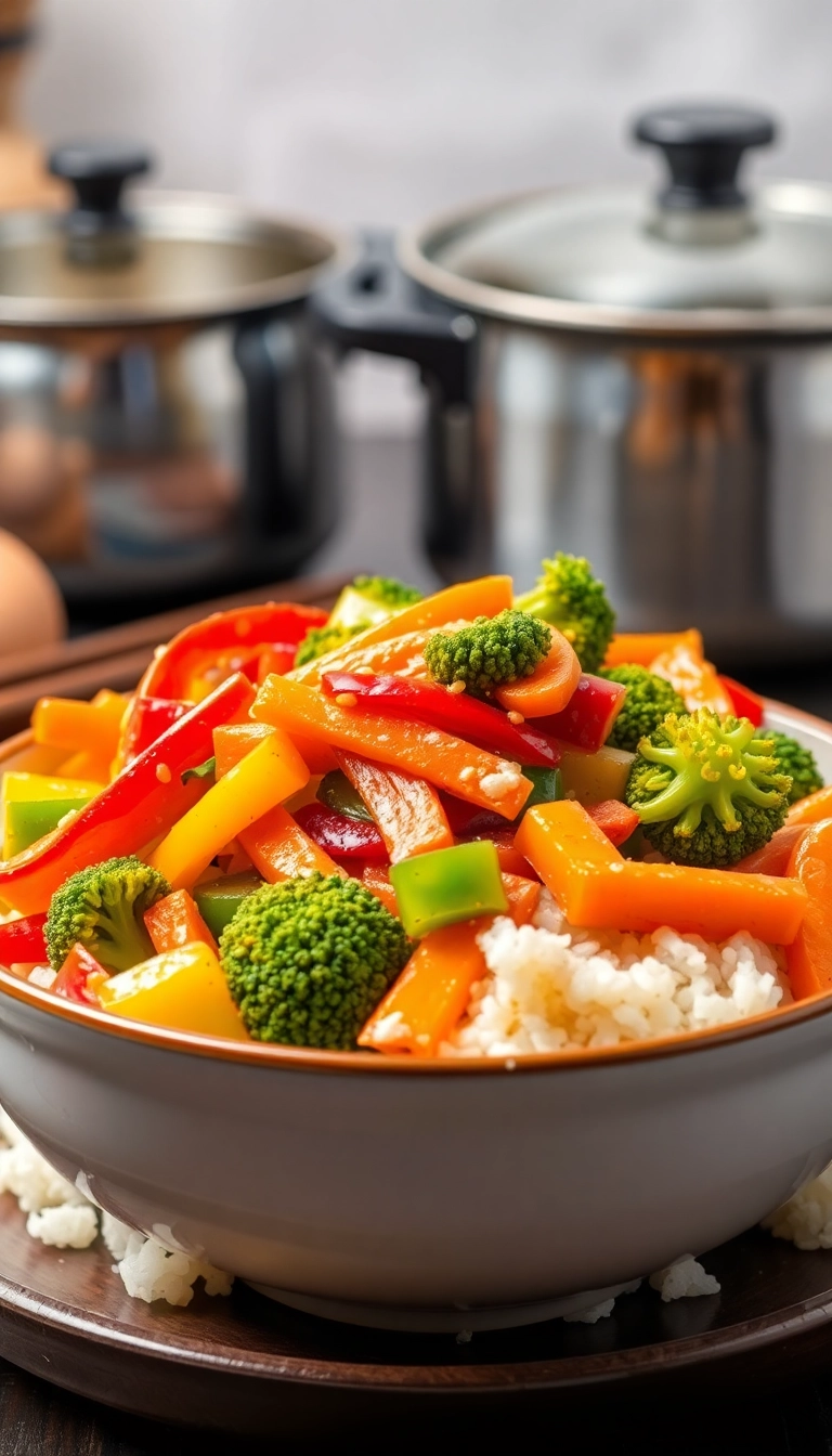 19 Cozy Dinner Ideas That'll Warm Your Heart and Home! - 15. Vegetable Stir-Fry with Rice