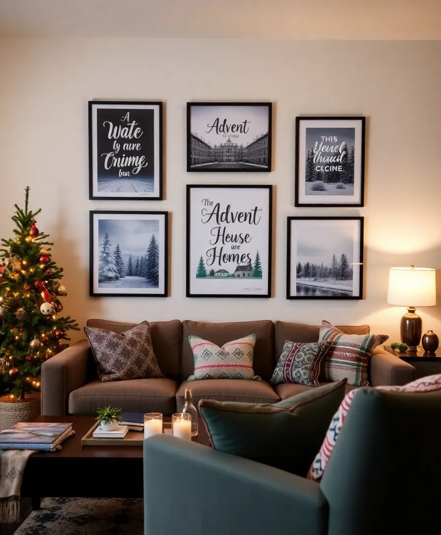 18 Stunning Advent Decorations to Transform Your Home into a Winter Wonderland (#7 Is Pure Magic!) - 14. Advent-Themed Wall Art