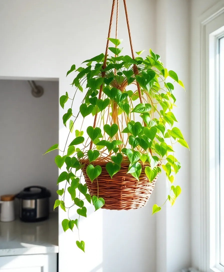 Easy Care Plants for Home: Discover the Best Low-Maintenance Green Friends! - 2. Pothos (Epipremnum aureum)