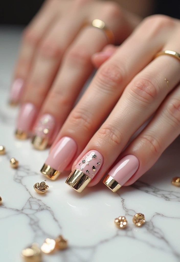 These 10 Spring 2025 Nail Designs Will Instantly Elevate Your Style Game! - 5. Metallic Accents