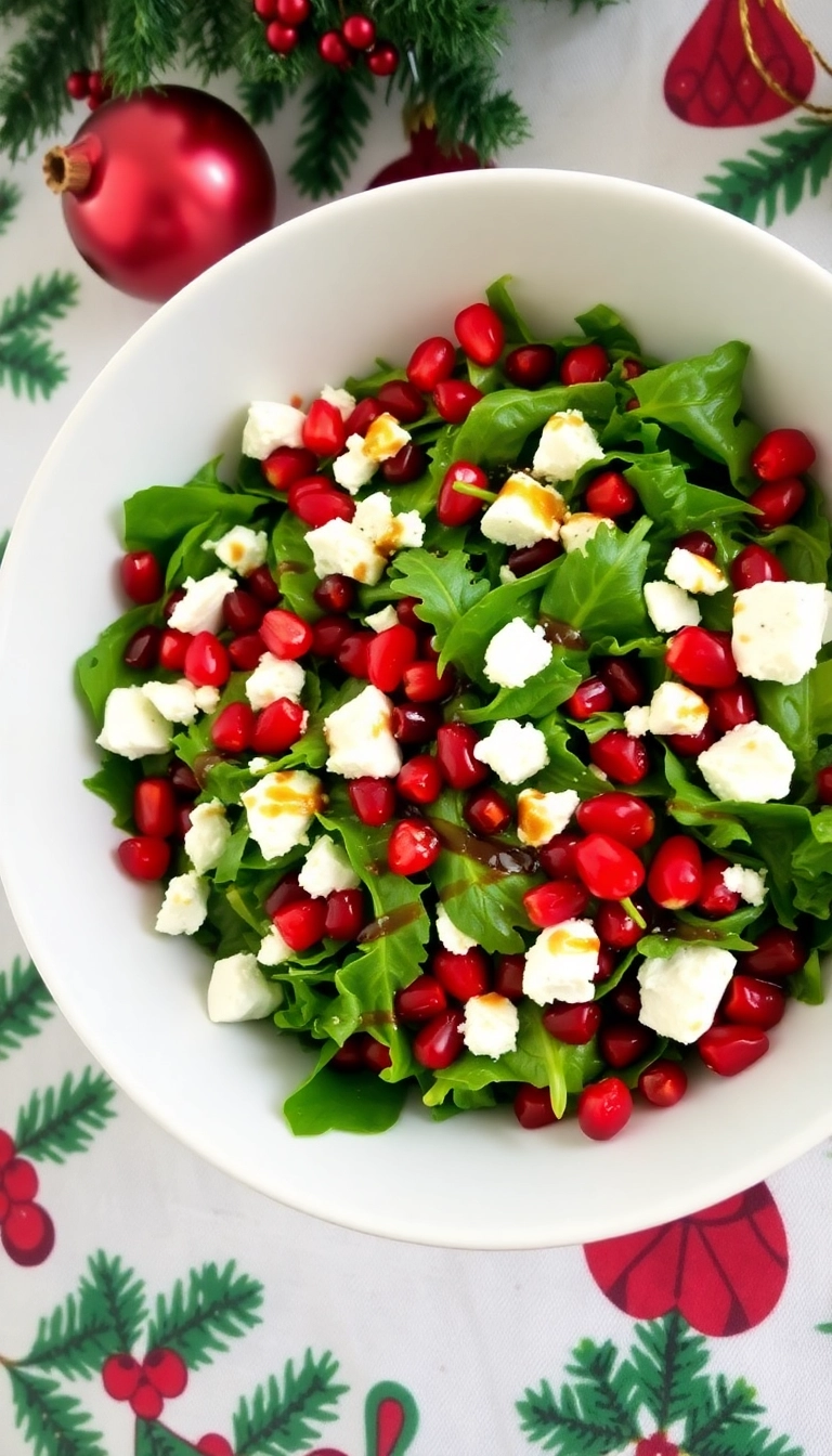 21 Festive Christmas Party Food Ideas That Will Wow Your Guests (You Won't Believe #10!) - 4. Pomegranate and Feta Salad