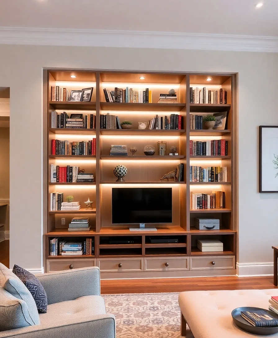 15 Stunning Bookshelves That Will Transform Your Cozy Living Space (You Won't Believe #7!) - 11. Built-In Bookshelf Bliss