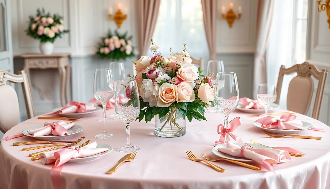 17 Unique Pink and Gold Tablescape Ideas That Will Leave Guests Speechless!