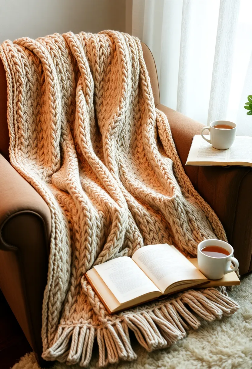 14 Seasonal Self Care Recipes for Cozy Nights In (You Won't Want to Miss #9!) - 14. Cozy Knit Throw