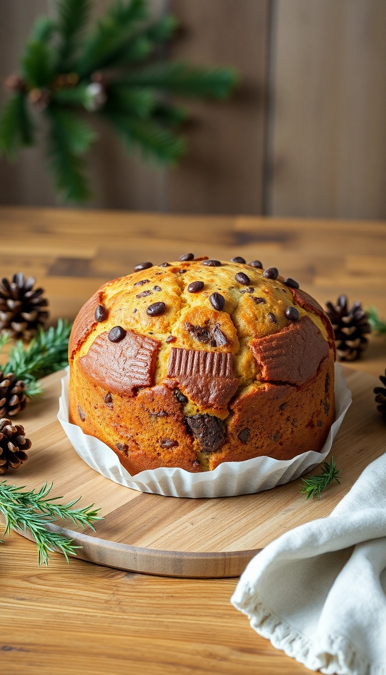 20 Stunning Christmas Cake Designs That Will Wow Your Guests (Number 7 Is a Showstopper!) - 10. Traditional Panettone Cake