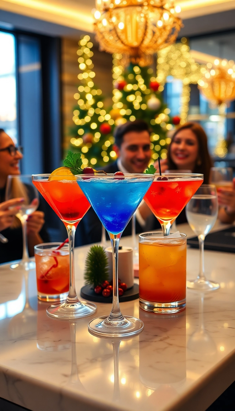 21 Friendsmas Party Ideas That Will Make You the Ultimate Holiday Host (You Won't Believe #14!) - 8. Themed Cocktail Hour