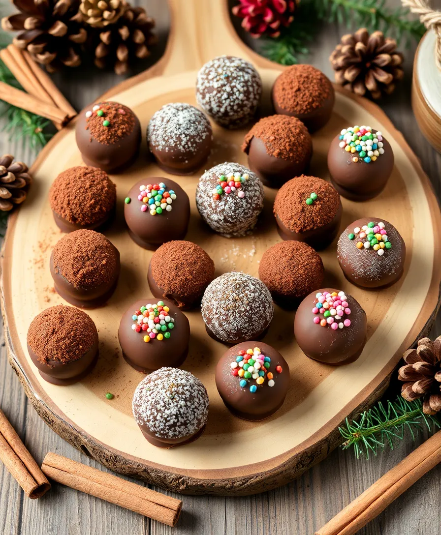 22 Easy Christmas Desserts You Can Make in Under 30 Minutes! - 2. No-Bake Chocolate Truffles