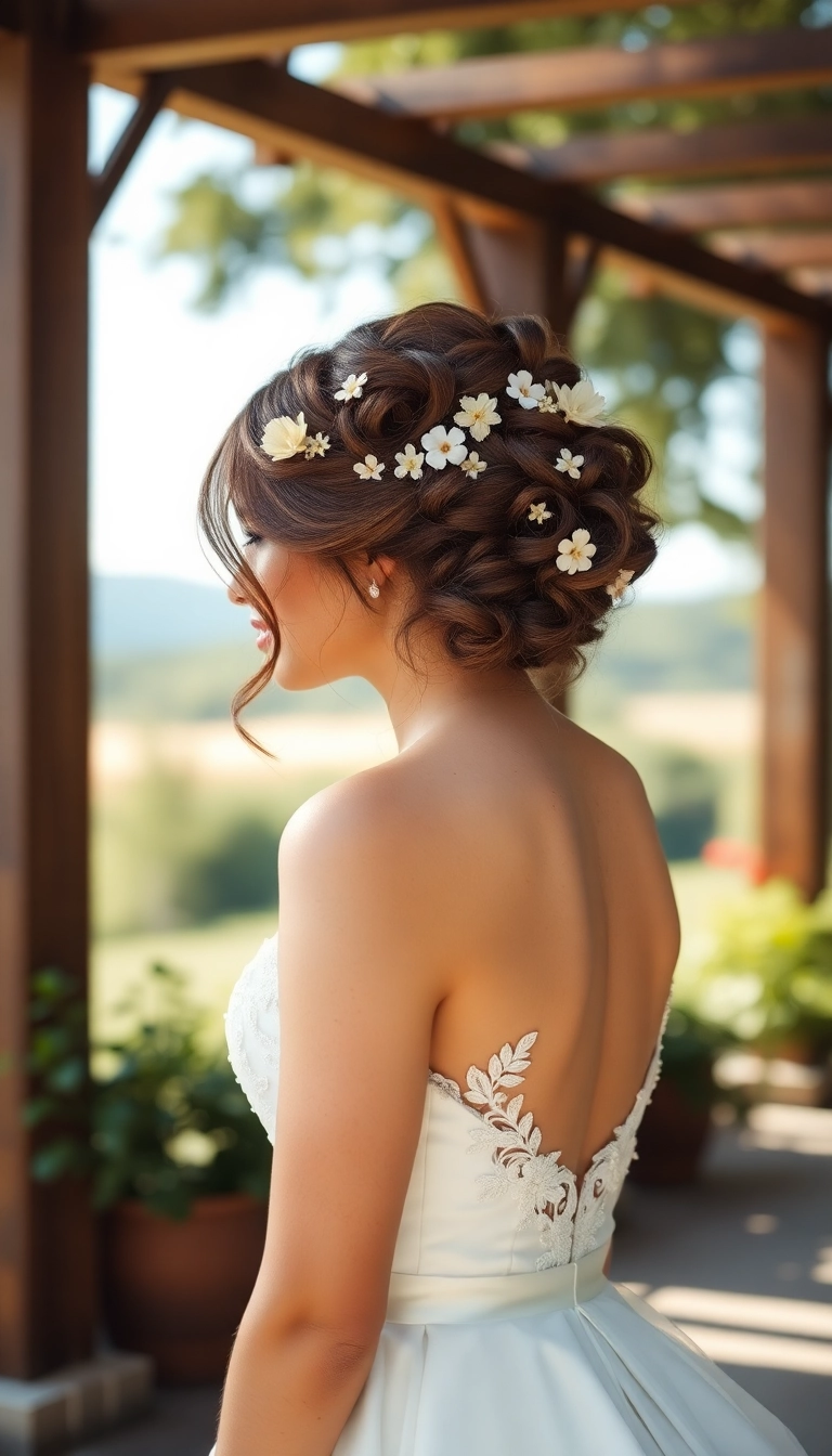 Unveil 25 Gorgeous French Curls Hairstyles for Instant Glam (You Won't Believe #12!) - 8. Curly Updo with French Curls