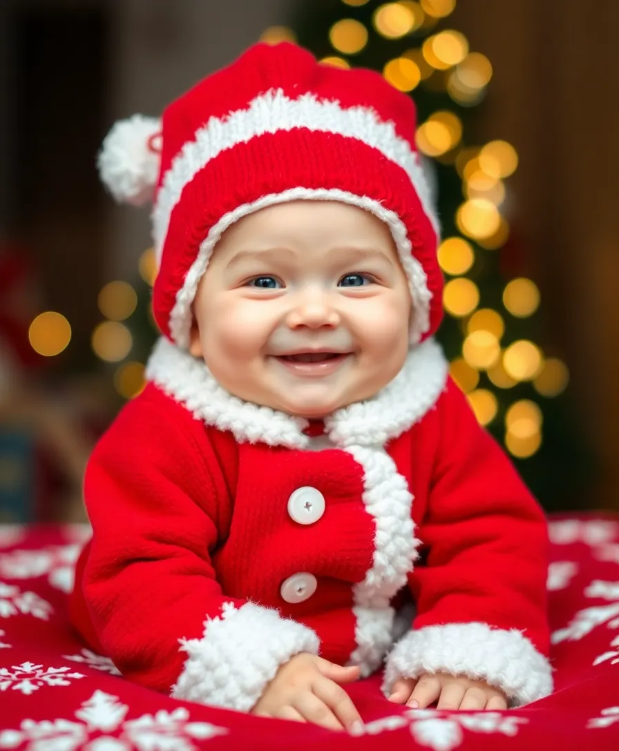 25 Adorable Baby Christmas Outfits That Will Melt Your Heart (Wait Until You See #17!) - 1. Classic Santa Suit