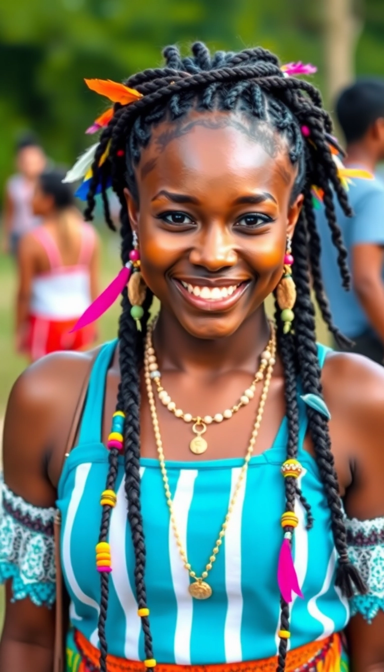 24 Stunning Braided Hairstyles for Black Women That Will Turn Heads! - 9. Boho Braids