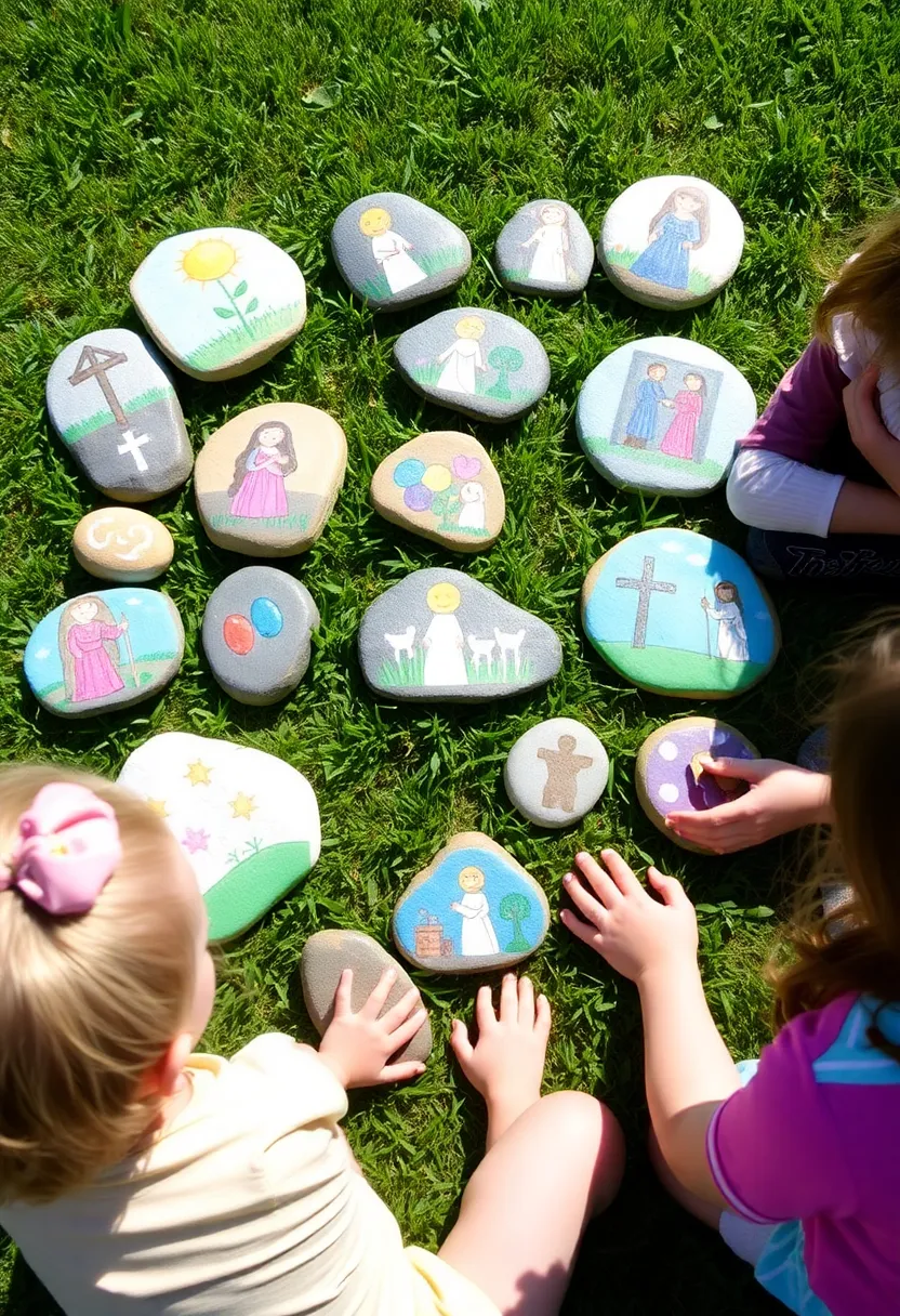 14 Fun Easter DIY Projects for Kids (They'll Be Talking About #7 All Year!) - 14. Easter Story Stones