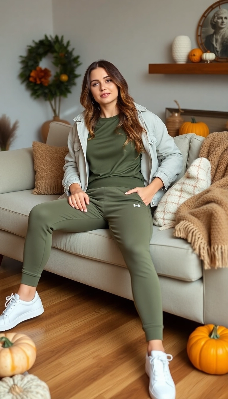 20 Trendy Thanksgiving Outfit Aesthetic Inspirations That Will Elevate Your Fall Wardrobe! - 9. Chic Athleisure for Comfort