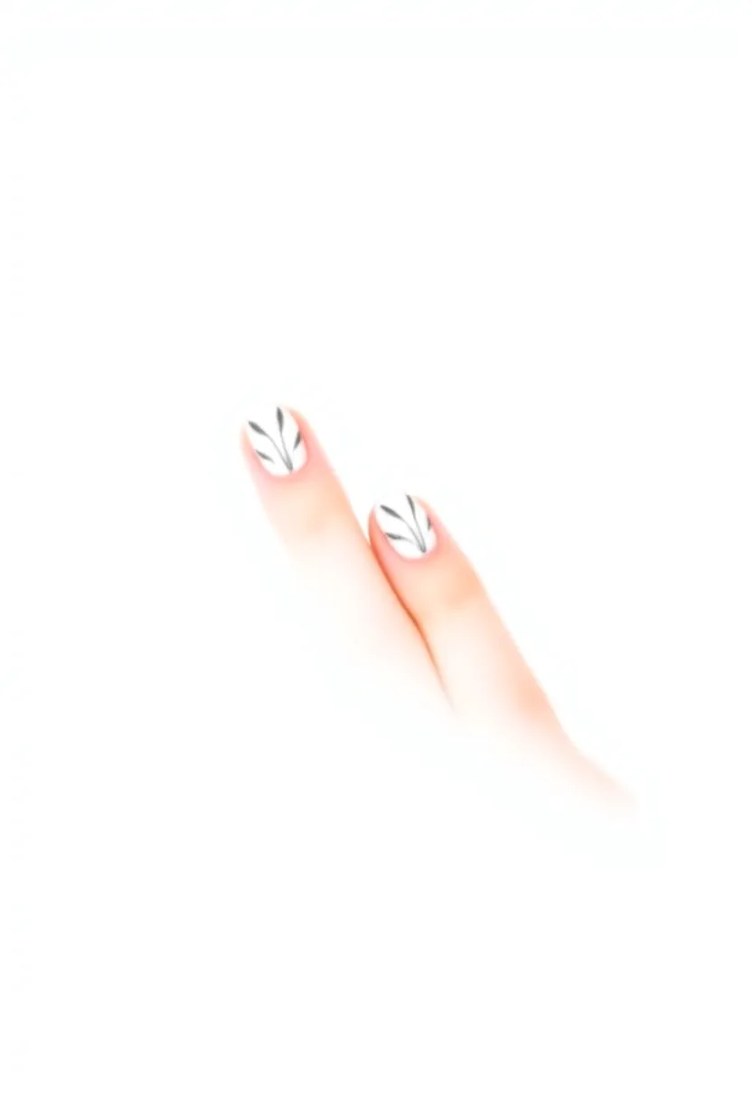 Sophisticated Black Nails: Perfect for New Year Nails - 8. Minimalist Black and White