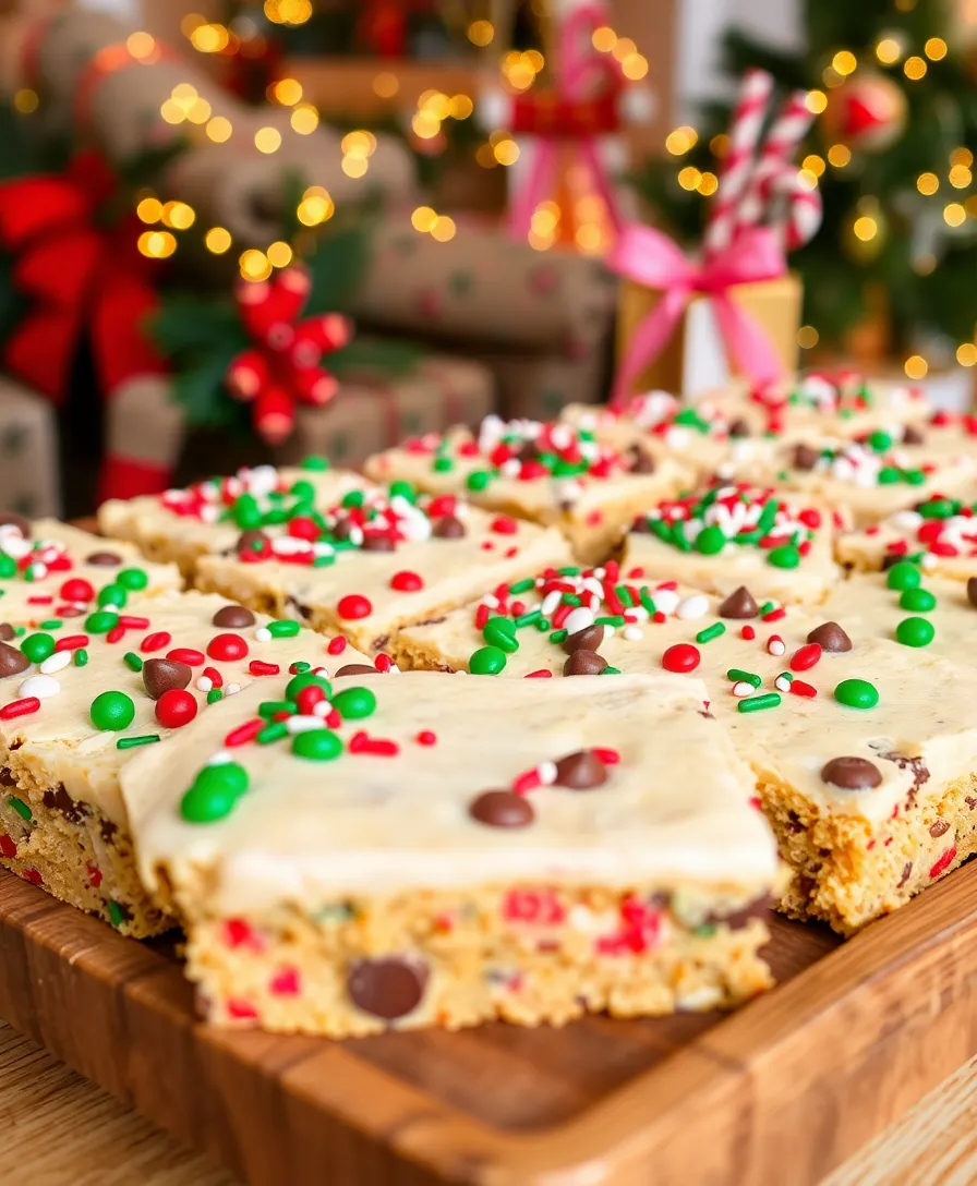 22 Easy Christmas Desserts You Can Make in Under 30 Minutes! - 10. Christmas Cookie Bars