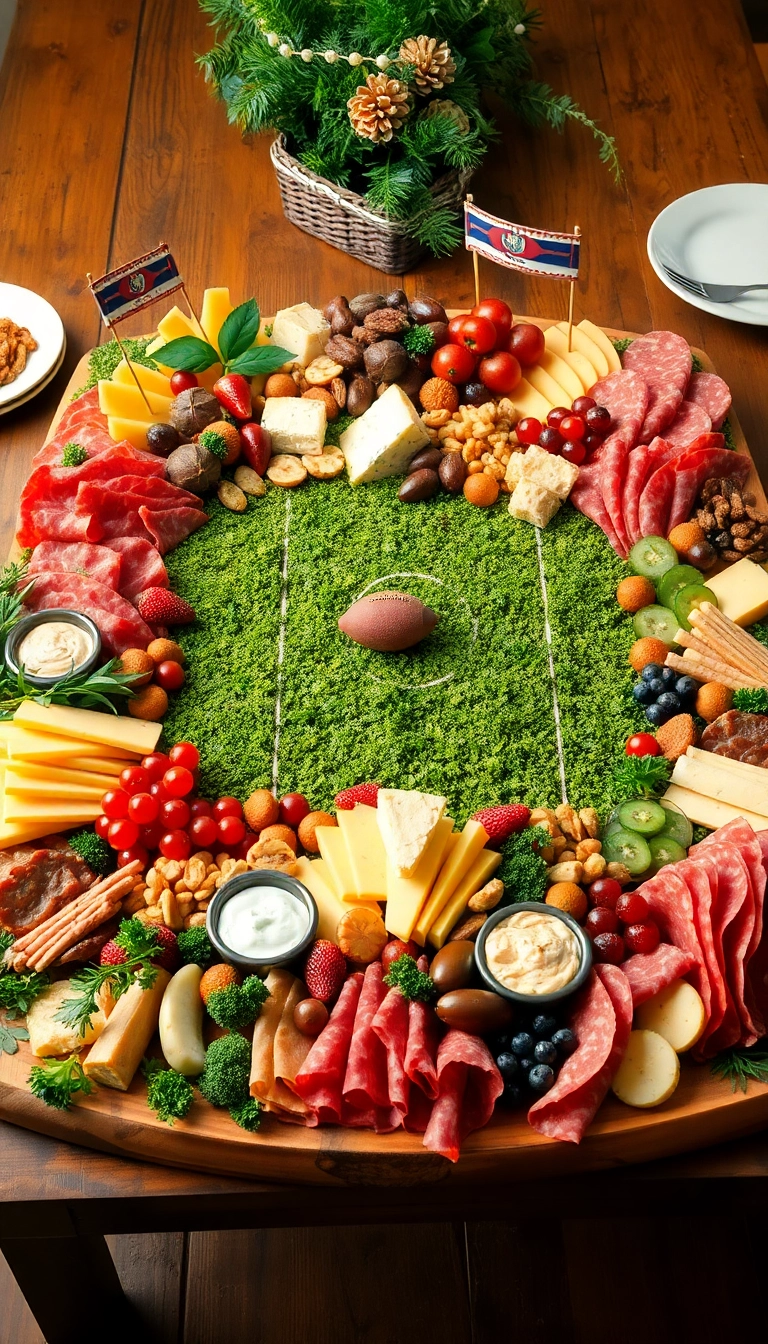 15 Epic Super Bowl Sunday Party Ideas That Will Steal the Show (You Won't Believe #7!) - 7. Themed Charcuterie Board