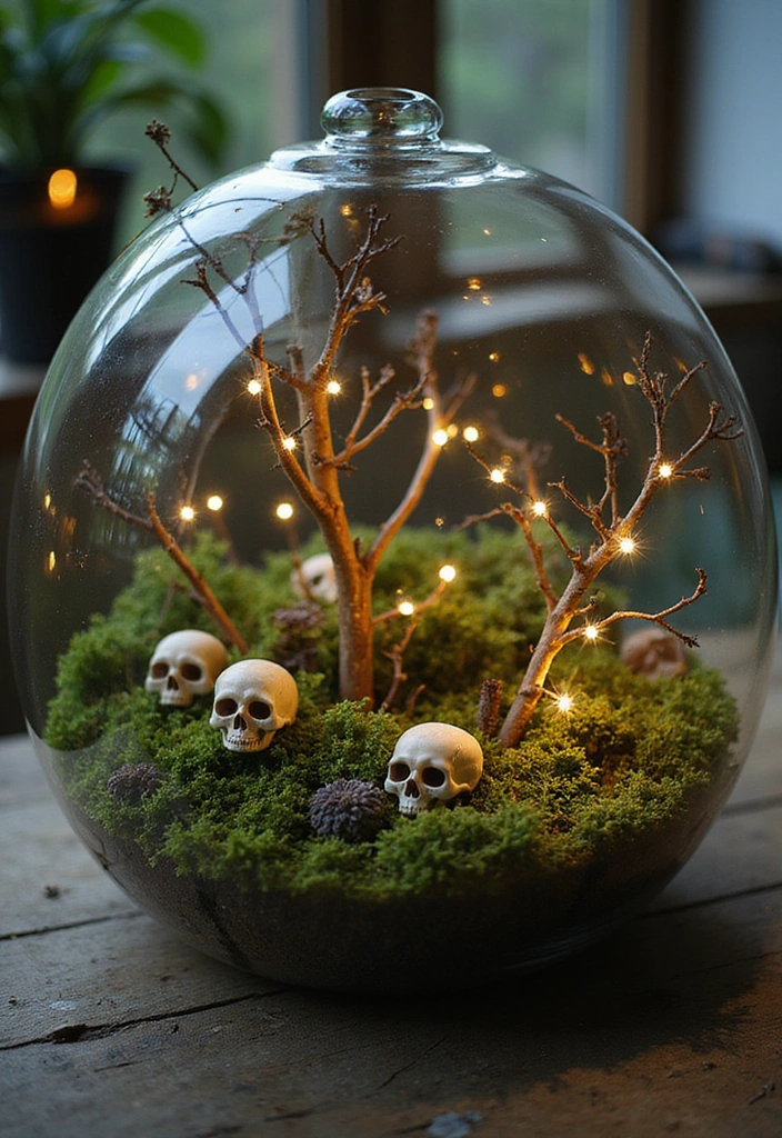 25 Dark Fantasy Decor Ideas That’ll Give Your Home a Hauntingly Beautiful Vibe! - 4. Enchanted Forest Centerpieces