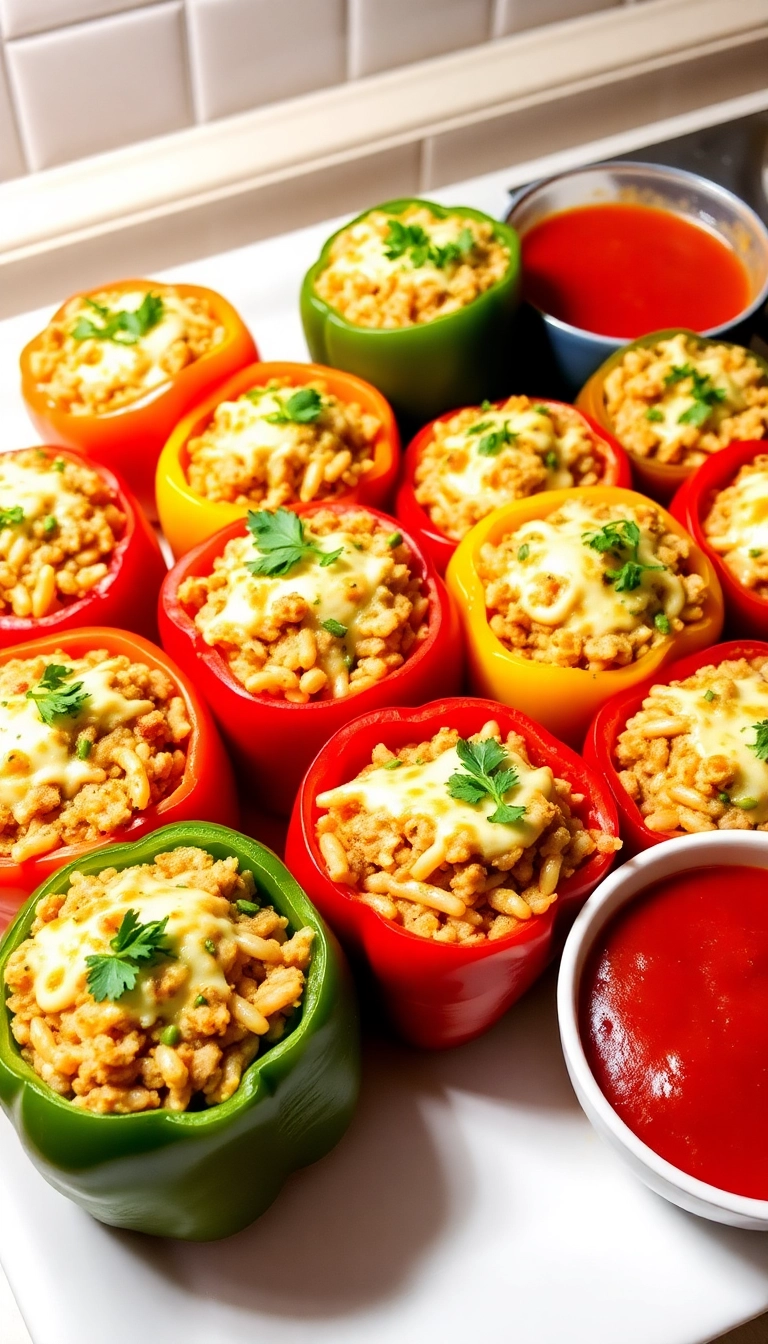 21 Sunday Family Dinner Ideas You’ll Want to Make Every Week (Number 7 Will Blow Your Mind!) - 10. Stuffed Bell Peppers