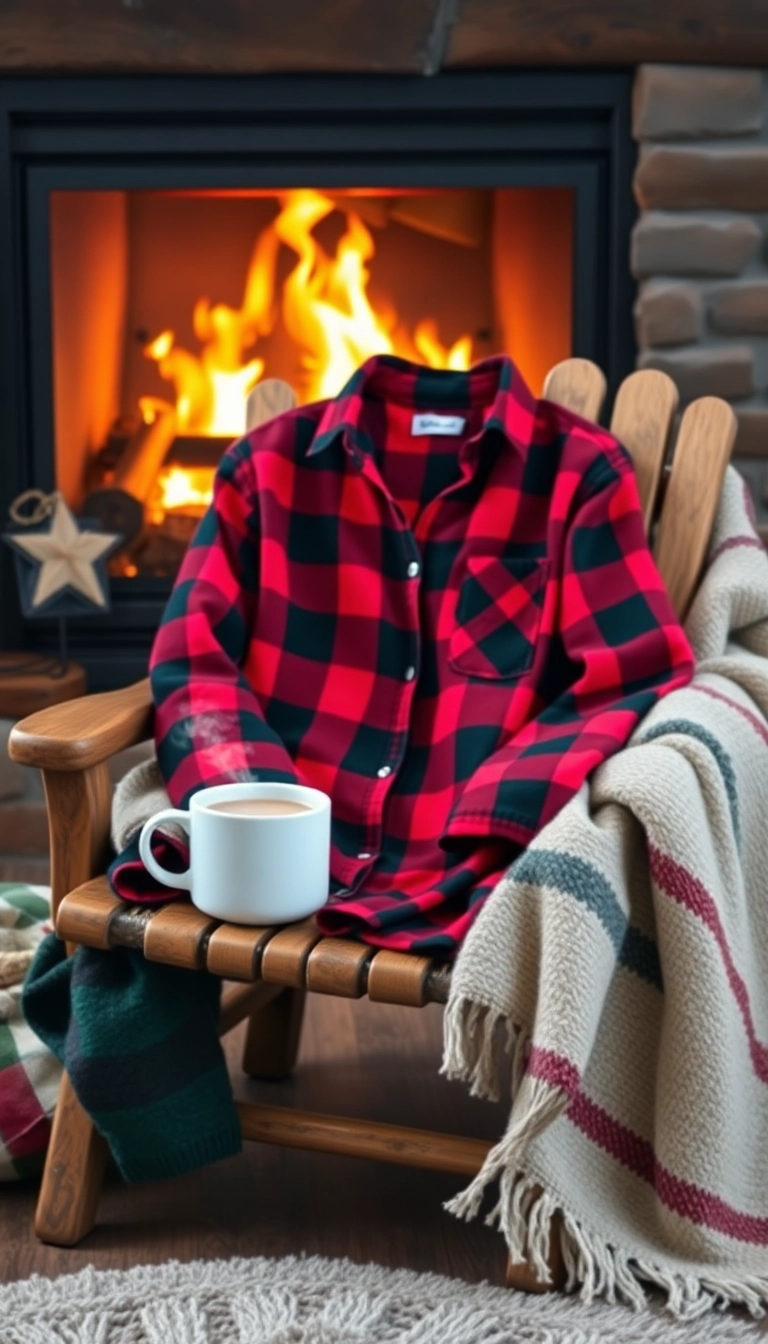 21 Trendy Holiday Tops You Need in Your Wardrobe This Christmas (Don’t Miss #7!) - 7. Festive Flannel Shirts