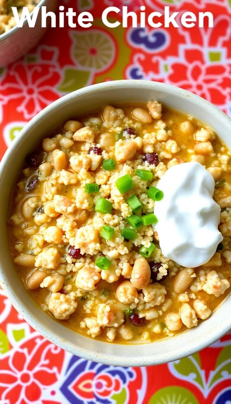 30 Mind-Blowing Crockpot White Chicken Chili Recipes You Need to Try Tonight! - 5. White Chicken Chili with Quinoa