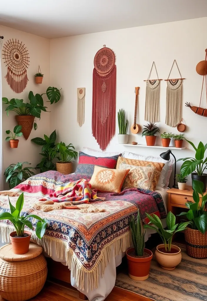 21 Stunning Bedroom Makeovers Under $100 (You Won't Believe #12!) - 1. Cozy Bohemian Retreat