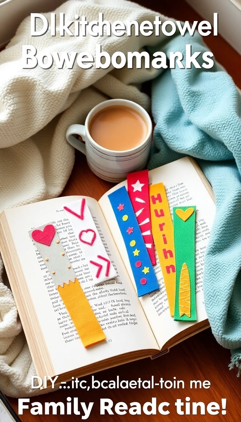 10 Fun Kitchen Towel Crafts to Keep Your Kids Busy and Creative! - 8. Towel Bookmarks