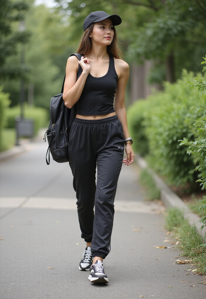 15 Casual Outfit Ideas That'll Make You Look Effortlessly Chic! - 14. Sporty Chic with Track Pants