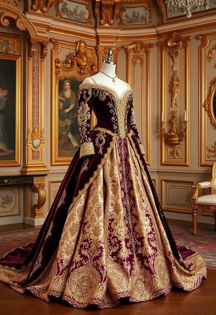 10 Stunning Rococo Outfits That'll Make You Feel Like Royalty! - 2. The Opulent Court Dress