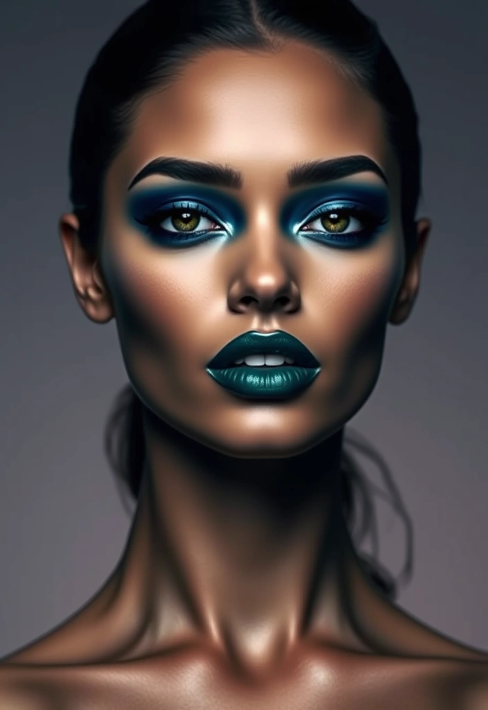 20 Elegant Dark Makeup Ideas for a Mysterious Allure (#8 Will Leave You Speechless!) - 13. Vivid Dark Colors