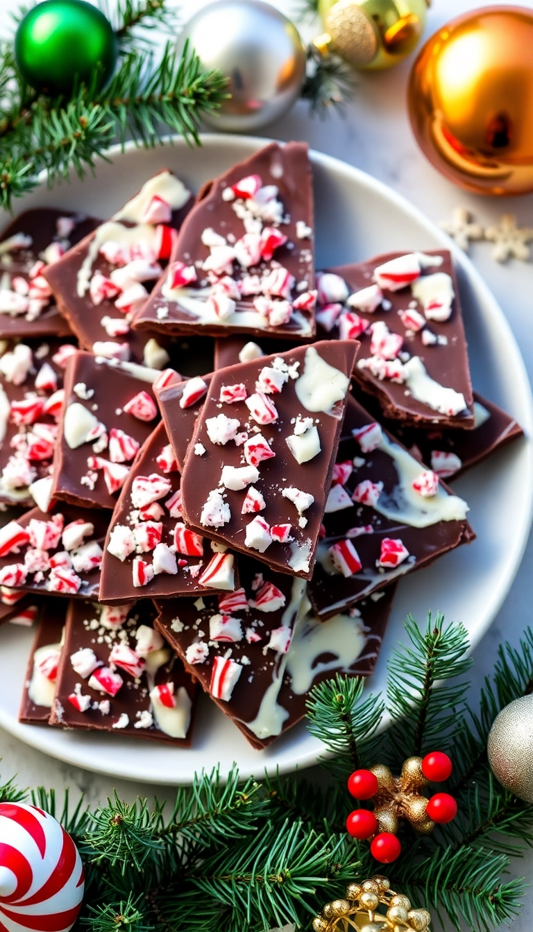 24 Christmas Snacks That Will Steal the Show at Your Holiday Party! - 7. Peppermint Bark