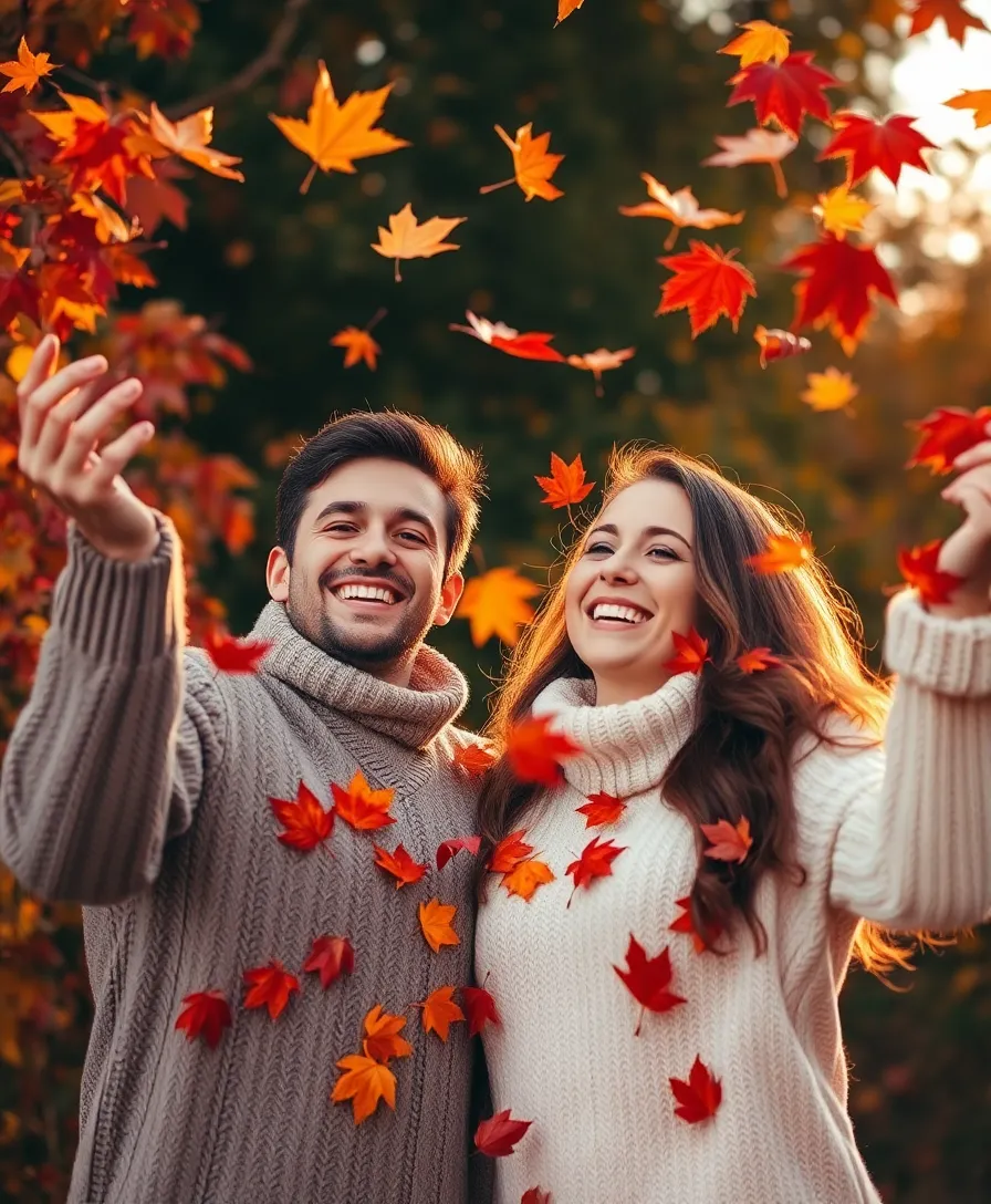 20 Unforgettable Valentine's Day Photo Shoot Ideas That Couples Will Adore (You’ll Love #12!) - 14. Seasonal Love