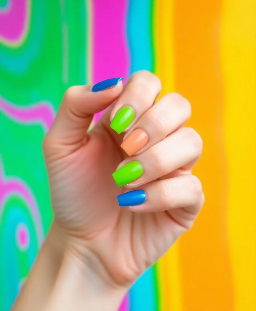 21 Gorgeous Summer Holiday Nail Ideas to Make Your Friends Jealous! - 14. Color Block Fun