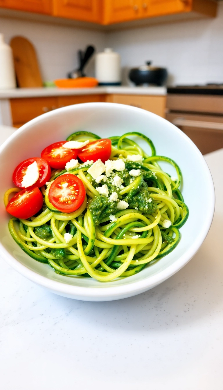 23 Dinner Plans Ideas That'll Make You Excited for Mealtime! - 20. Zucchini Noodles with Pesto