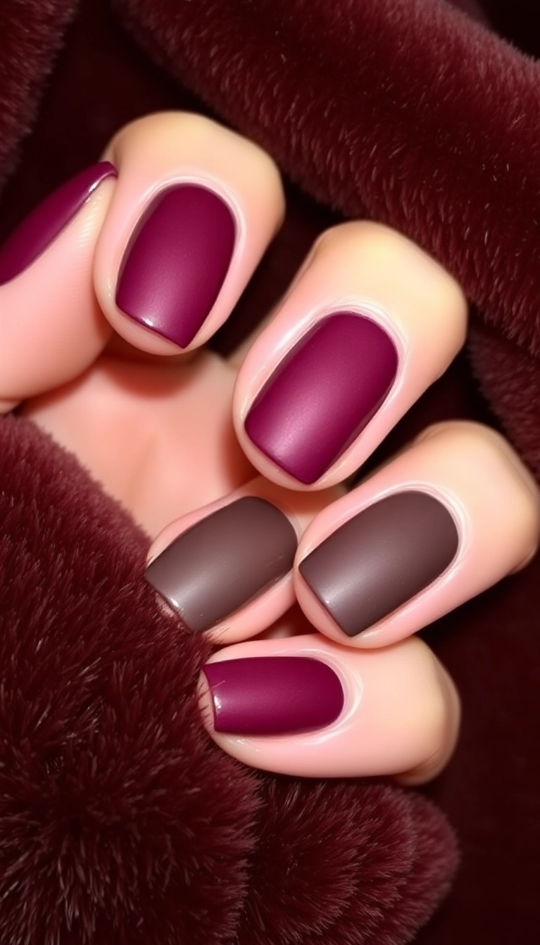 21 Jaw-Dropping Winter Nail Designs That Will Leave You Speechless (Don't Miss #8!) - 12. Textured Velvet